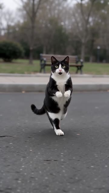 Cat Middle Finger AI: vídeo de exemplo feito com 1 foto